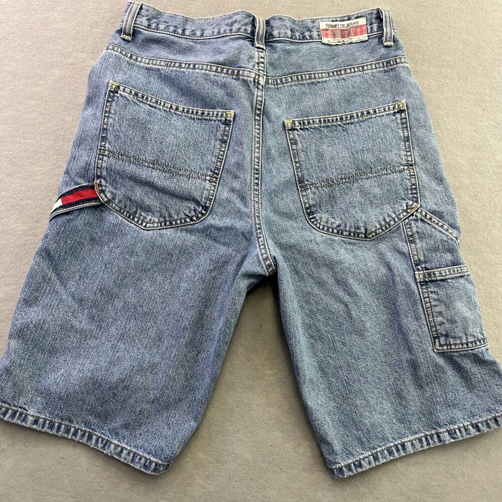 Tommy Hilfiger Jeans Carpenter Denim Shorts Jorts 20 Slouch Fit 90s Vintage Y2K